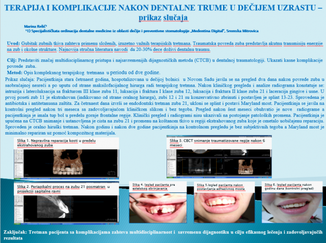 Terapijske komplikacije nakon dentalne traume